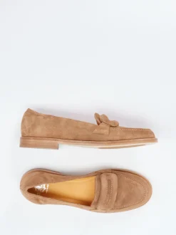 Truman's – Loafer aus Veloursleder sandbraun
