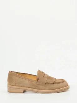 Truman's – Loafer aus Veloursleder sandbeige