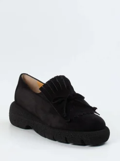 Truman's – Loafer aus Veloursleder in Schwarz
