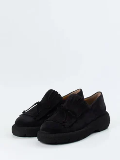 Truman's – Loafer aus Veloursleder in Schwarz