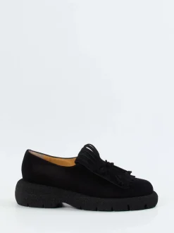 Truman's – Loafer aus Veloursleder in Schwarz