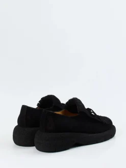 Truman's – Loafer aus Veloursleder in Schwarz