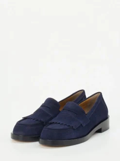 Truman's – Loafer aus Veloursleder Dunkelblau