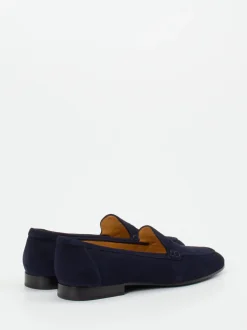 Truman's – Loafer aus Veloursleder Dunkelblau