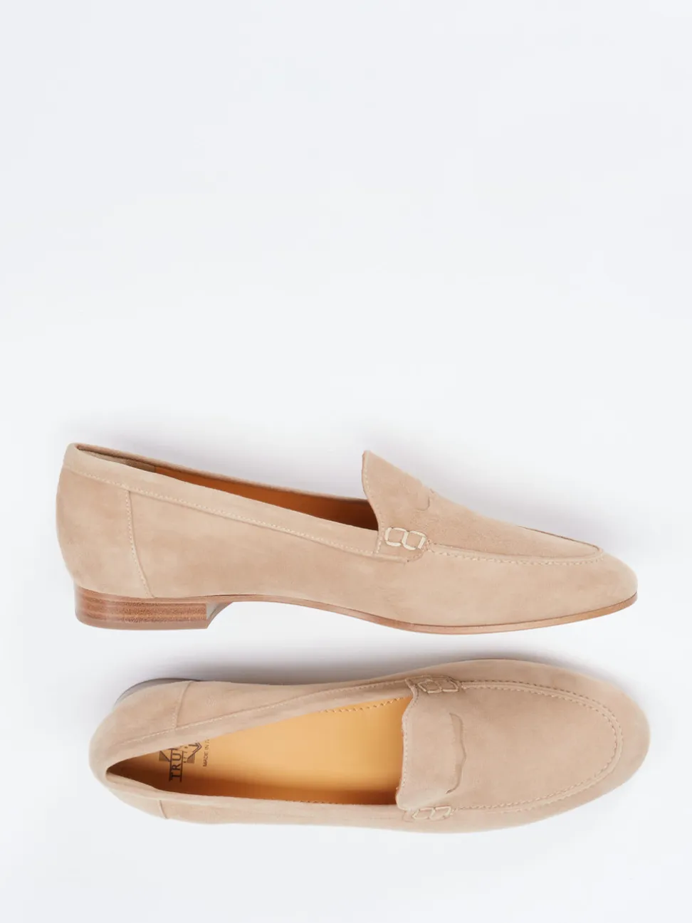 Truman's – Loafer aus Veloursleder in Beige
