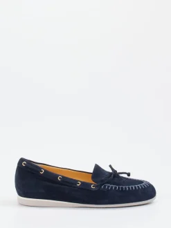Truman's – Mokassins aus Veloursleder Dunkelblau