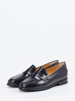 Truman's – Penny Loafer aus Lammleder in Tintenblau