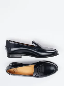 Truman's – Penny Loafer aus Lammleder in Tintenblau