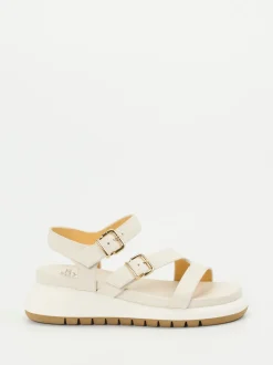 Truman's – Plateau-Sandalen aus Hirschleder creme