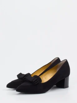 Truman's – Pumps aus Veloursleder in Schwarz