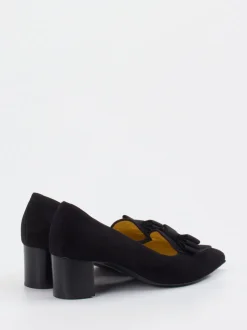 Truman's – Pumps aus Veloursleder in Schwarz