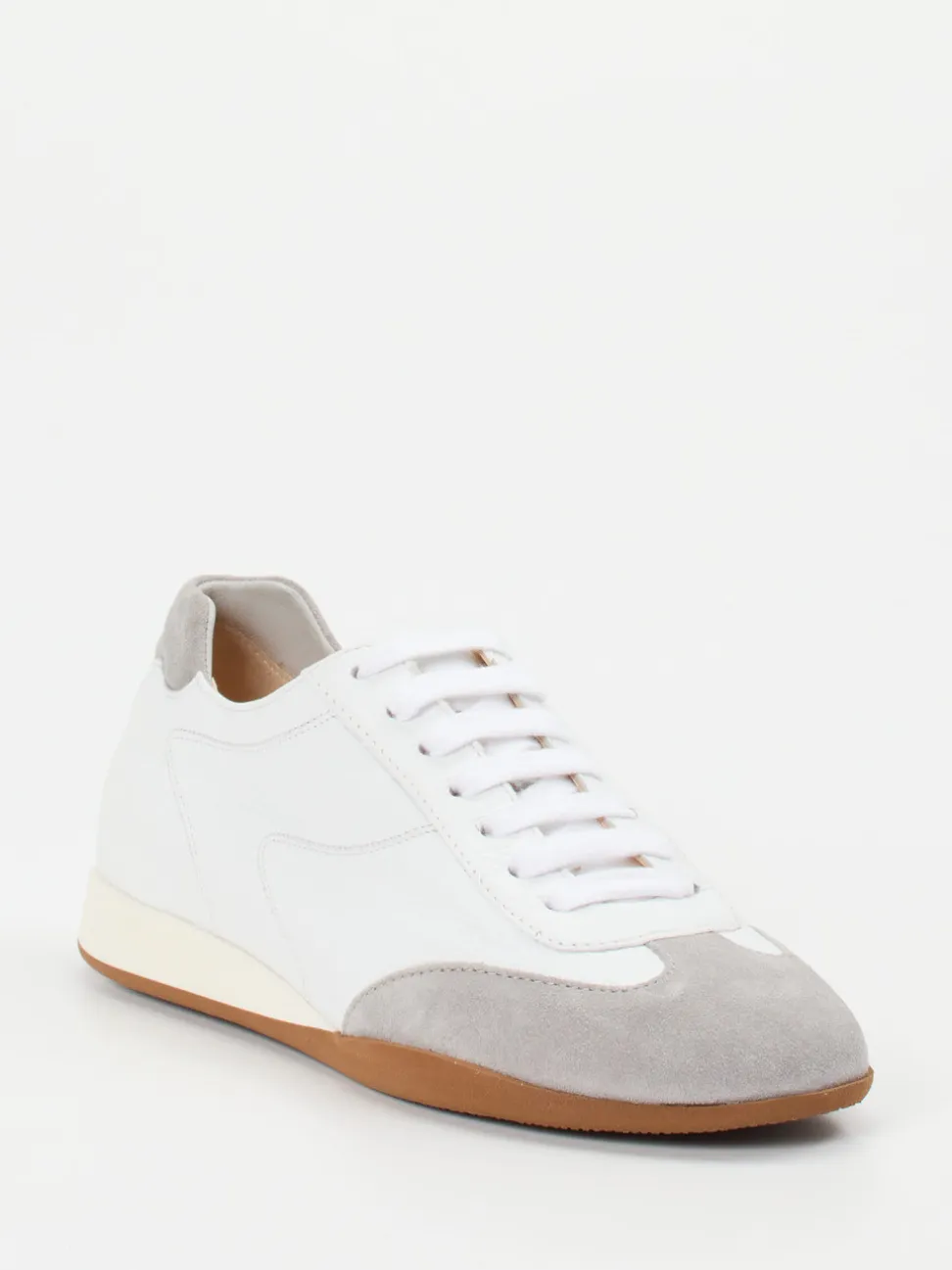 Truman's – Retro-Sneaker aus Hirschleder Weiß