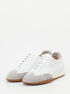Truman's – Retro-Sneaker aus Hirschleder Weiß