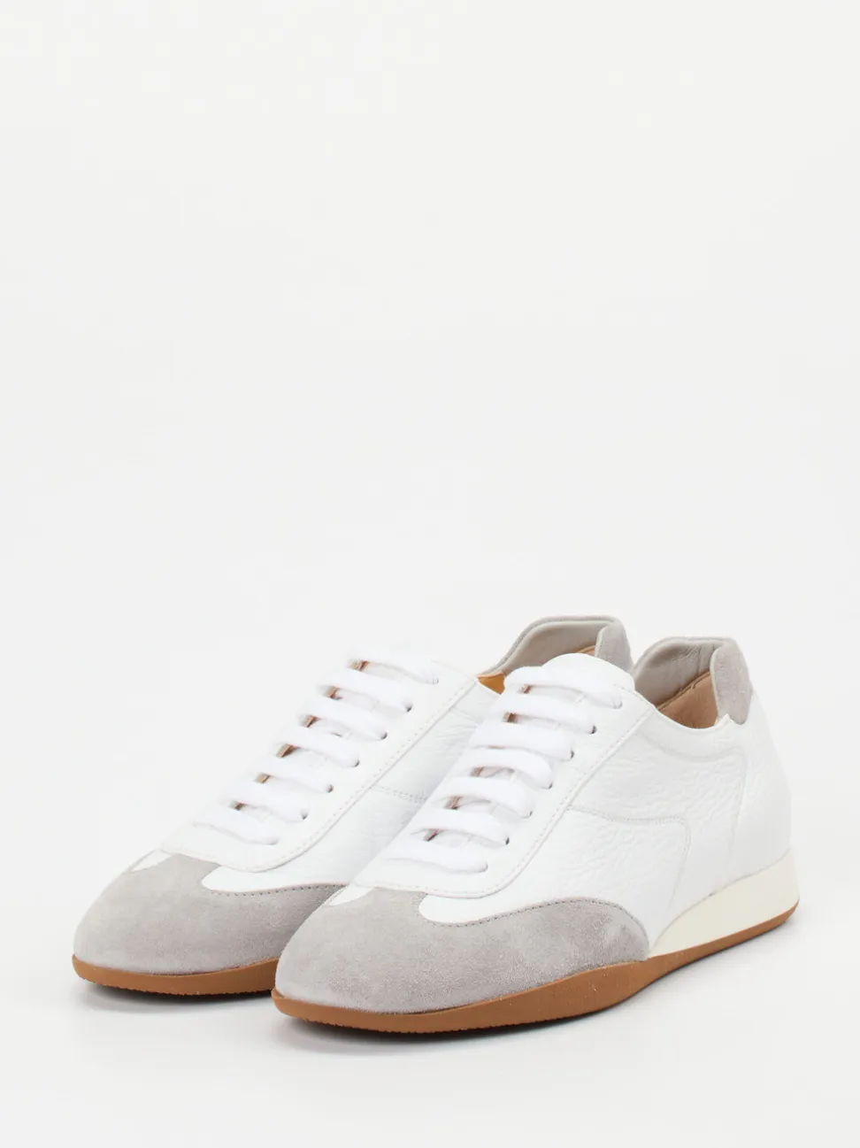 Truman's – Retro-Sneaker aus Hirschleder Weiß