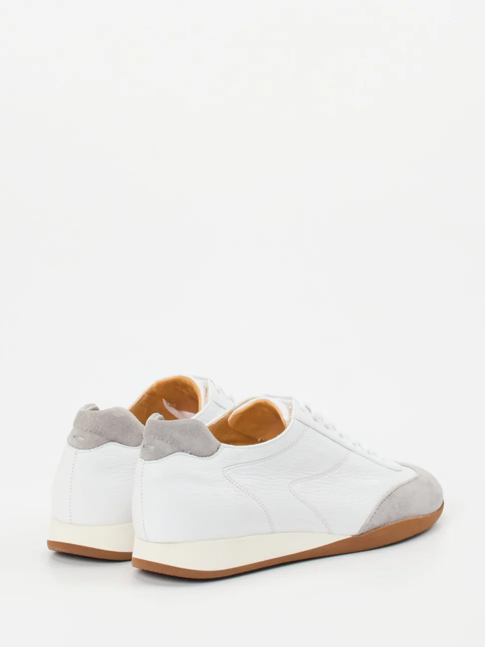 Truman's – Retro-Sneaker aus Hirschleder Weiß