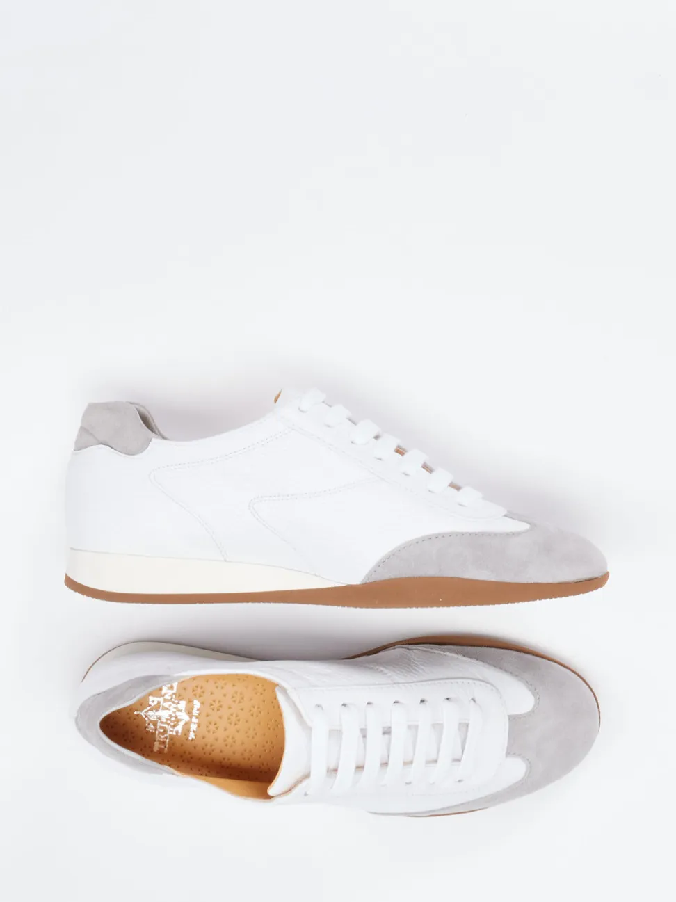 Truman's – Retro-Sneaker aus Hirschleder Weiß