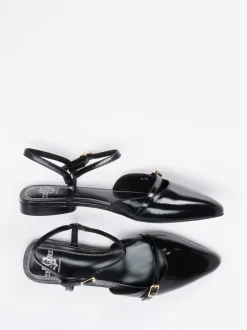 Truman's – Riemchen-Ballerinas aus Lackleder Schwarz