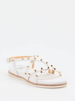 Truman's – Riemchensandalen aus Leder Weiß
