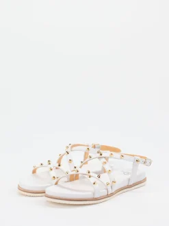 Truman's – Riemchensandalen aus Leder Weiß