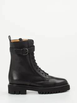 Truman's – Schnürboots aus Kalbleder Schwarz