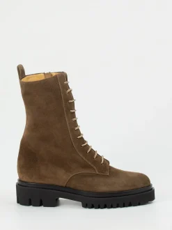 Truman's – Schnürboots aus Veloursleder braun