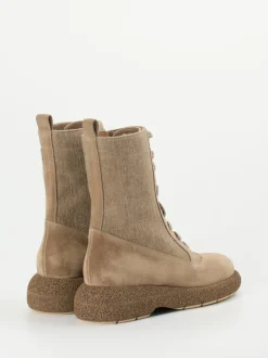 Truman's – Schnürboots aus Veloursleder sandbeige