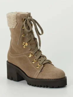 Truman's – Schnürboots aus Veloursleder beigebraun