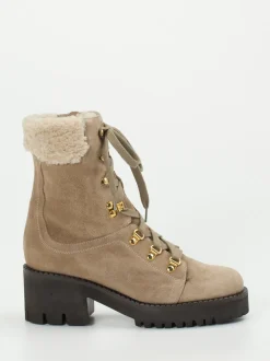 Truman's – Schnürboots aus Veloursleder beigebraun