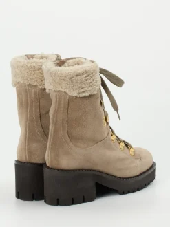 Truman's – Schnürboots aus Veloursleder beigebraun