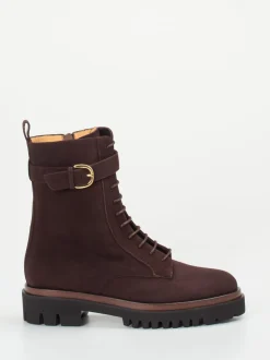 Truman's – Schnürboots aus Veloursleder dunkelbraun