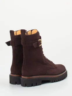 Truman's – Schnürboots aus Veloursleder dunkelbraun