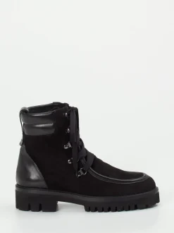 Truman's – Schnürboots aus Veloursleder schwarz