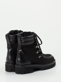 Truman's – Schnürboots aus Veloursleder schwarz