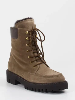 Truman's – Schnürboots aus Veloursleder in Braun