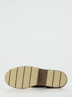 Truman's – Schnürstiefelette aus Veloursleder olivgrün