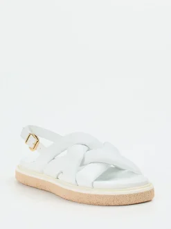 Truman's – Slingback-Sandalen aus Hirschleder weiß