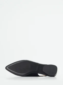 Truman's – Slingpumps aus Veloursleder Dunkelblau