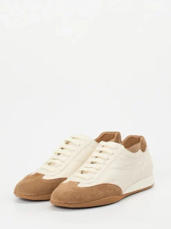 Truman's – Sneaker aus Hirschleder cremeweiß