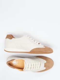 Truman's – Sneaker aus Hirschleder cremeweiß
