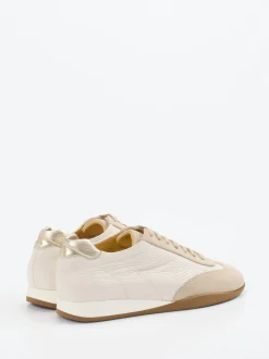 Truman's – Sneaker aus Veloursleder und Glattleder Beige