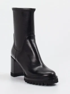 Truman's – Stiefelette aus Glattleder Schwarz