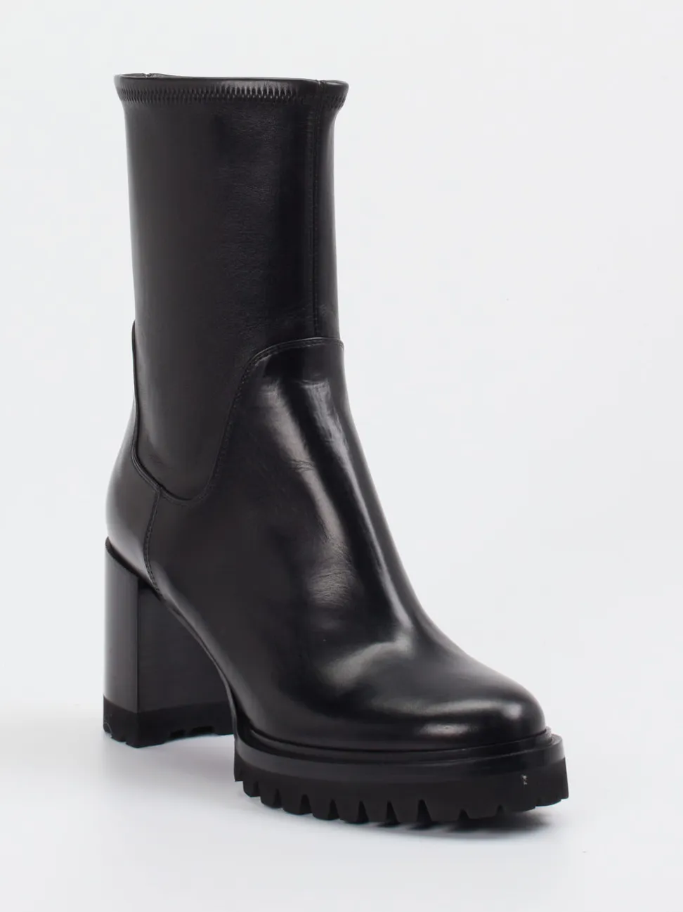 Truman's – Stiefelette aus Glattleder Schwarz