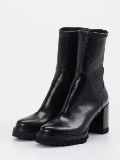 Truman's – Stiefelette aus Glattleder Schwarz
