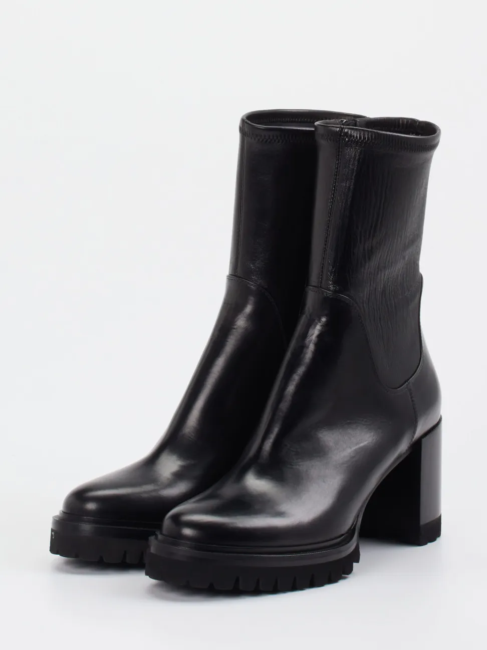 Truman's – Stiefelette aus Glattleder Schwarz