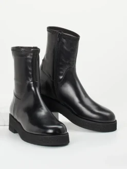 Truman's – Stiefelette aus Glattleder schwarz
