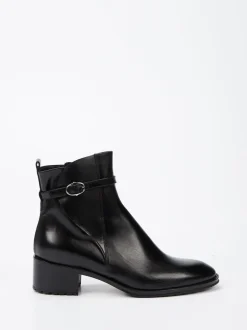 Truman's – Stiefelette aus Kalbleder schwarz glänzend
