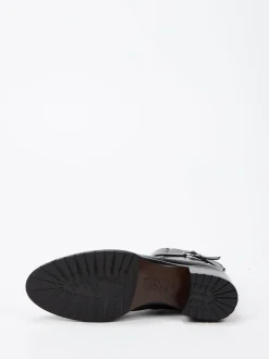 Truman's – Stiefelette aus Kalbleder schwarz glänzend