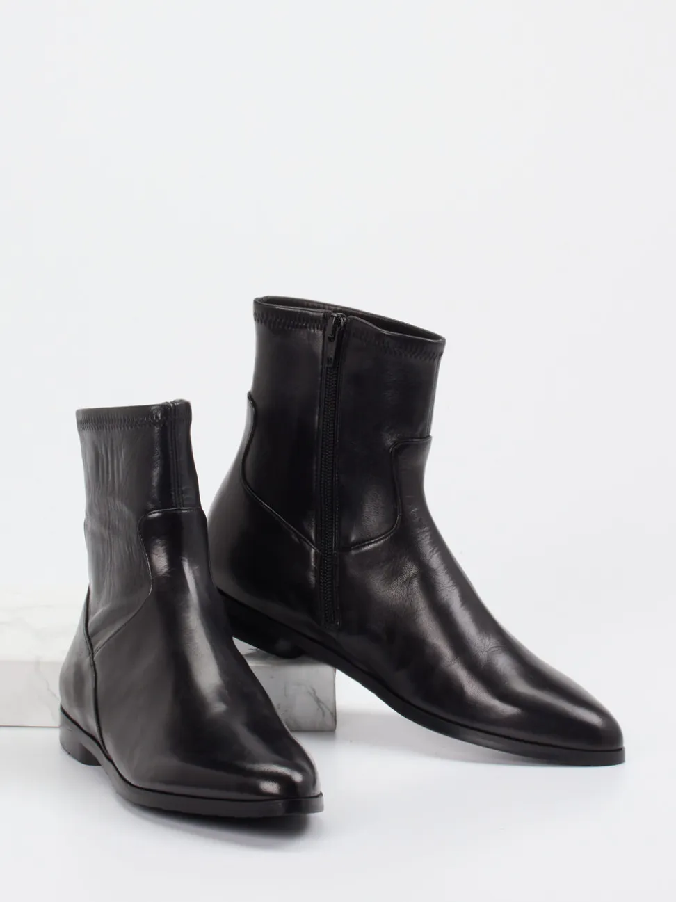 Truman's – Stiefelette aus Lammleder Schwarz