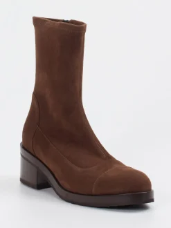 Truman's – Stiefelette aus Veloursleder Braun
