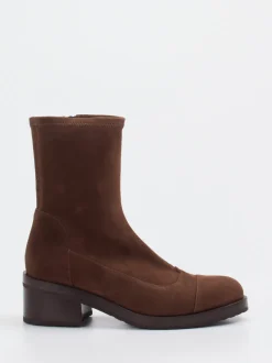Truman's – Stiefelette aus Veloursleder Braun